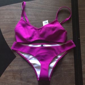 NWT Lisa Marie Fernandez Neoprene Bikini